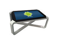 หน้าจอ LCD ขนาด 43 นิ้ว Multi Touch Interactive Table Smart Display X Shaped สำหรับเกมกาแฟ
