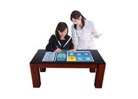 โต๊ะกาแฟหน้าจอการศึกษากันน้ำ 43'' Interactive Kiosk Multi-Touch โต๊ะกาแฟอัจฉริยะสำหรับเล่นเกม