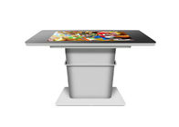 ร้านอาหารร้านกาแฟ Multi-Touch Interactive Table 4k 43 Inch Waterproof Windows OS