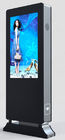 ความสว่างสูง 2000nits ป้ายโฆษณาดิจิทัลกลางแจ้งแสดงตู้โฆษณา Totem