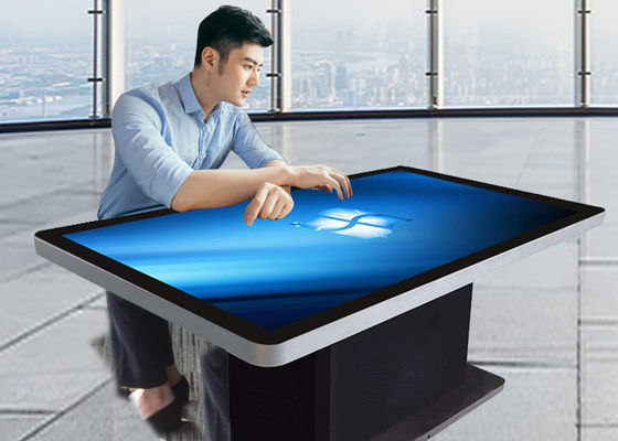 55''HD Smart Waterproof Interactive ตาราง หน้าจอ LCD มัลติทัช ตาราง ในอาคาร