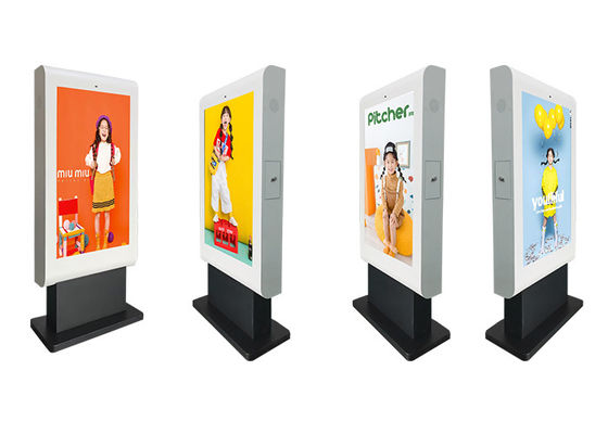 Kiosk Digital Signage Outdoor Digital Advertising Screen Signage Display จอ LCD แนวตั้งกลางแจ้ง