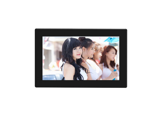 1500 mAh แบตเตอรี่ชาร์จใหม่ 9 นิ้ว อลูมิเนียมดิจิตอลรูปกรอบด้วย MP4 / MOV / AVI วิดีโอรูปแบบ
