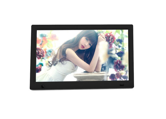 13 นิ้ว HD Video MP3 Human Sensor แอนดรอยด์ LCD Digital Photo Frame พร้อมไฟฟ้า 100-240V และโลโก้ที่กําหนดเอง