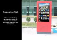 43 &amp;#39;&amp;#39; Dustproof Multi Touch แบบ Dual Screen สื่อ Full HD Outdoor Kiosk Totem โฆษณาการแสดงผลทางจอ LCD Way Finder
