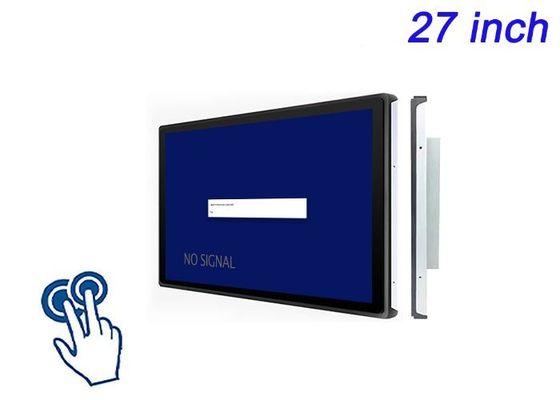หน้าจอสัมผัสที่ติดตั้ง 27 นิ้ว สําหรับสถานที่จัดแสดงสินค้า ระบบการศึกษา เครื่องแสดงในห้องประชุม และโซลูชั่นการค้าปลีกที่ทันสมัย