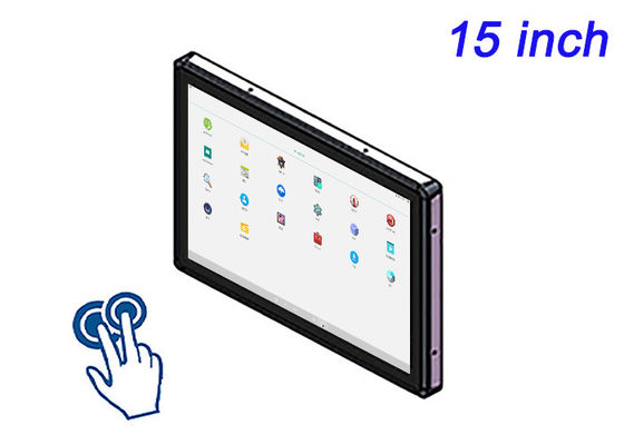 หน้าจอสัมผัส Android 15 นิ้ว สําหรับระบบรักษาความปลอดภัย, อัตโนมัติโกดัง, เครื่องขายเอง, และอินเตอร์เฟสการขนส่ง