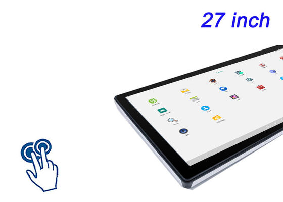 หน้าจอสัมผัส Android ที่ติดตั้ง 27 นิ้ว สําหรับจอแสดงสินค้า, แอปพลิเคชั่นการค้าปลีกที่สมาร์ท, คอนโซลมัลติมีเดีย และระบบควบคุม