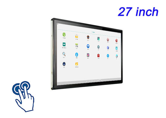 หน้าจอสัมผัส Android ที่ติดตั้ง 27 นิ้ว สําหรับจอแสดงสินค้า, แอปพลิเคชั่นการค้าปลีกที่สมาร์ท, คอนโซลมัลติมีเดีย และระบบควบคุม