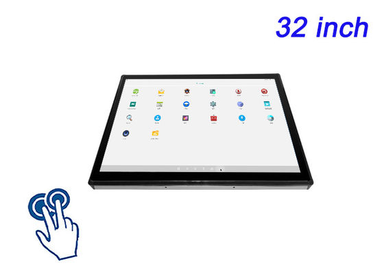 มอนิเตอร์สัมผัส Android 32 นิ้ว สําหรับศูนย์บัญชาการ, จานแสดงผลการขนส่งสาธารณะ, แดชบอร์ดโลจิสติกส์ และปานล์โฆษณาดิจิตอล