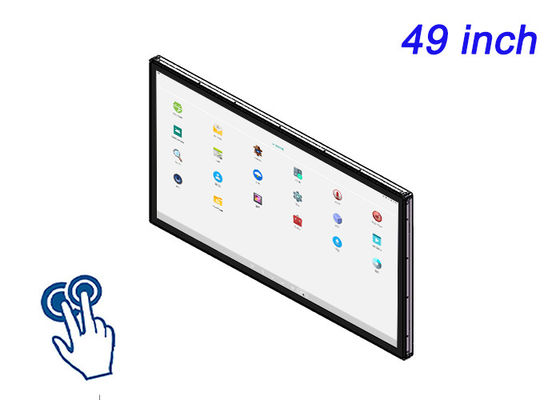 หน้าจอสัมผัสที่ติดตั้ง Android ขนาด 49 นิ้ว สําหรับจอเมืองฉลาด, อินเตอร์เฟซสนาม, โฆษณาขายปลีกขนาดใหญ่ และศูนย์บัญชาการ