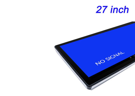 หน้าจอที่ติดตั้ง Android ขนาด 27 นิ้ว สําหรับโฆษณาดิจิตอล, ช่องแสดงสินค้า, แดชบอร์ดโลจิสติกส์ และห้องบัญชาการ