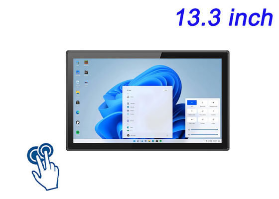 13.3 นิ้ว Windows Touch Embedded Monitor สําหรับการชําระสินค้าปลีก, สัญญาณดิจิตอลอินเตอร์เอ็กทีฟิค, Smart Home Hubs, และคอนโทรลพานิล