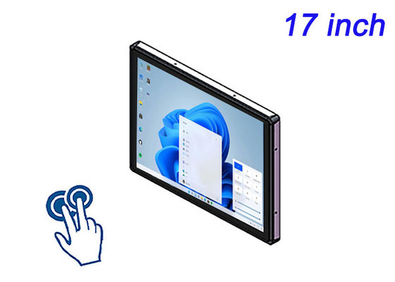 จอจอ 17 นิ้ว Windows Touch Embedded Display สําหรับอุปกรณ์เครื่องบินอวกาศ อุปกรณ์ห้องปฏิบัติการ ระบบจัดการพลังงาน และแผ่นข้อมูลสาธารณะ