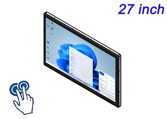หน้าจอสัมผัส 27 นิ้วสําหรับงานแสดงสินค้า โฆษณาปฏิสัมพันธ์ แอปพลิเคชั่นปลีกระดับสูง และระบบคําสั่ง