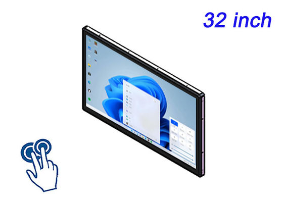 มอนิโตร 32 นิ้ว Windows Touch Embedded สําหรับห้องควบคุม, จัดจองโลจิสติกส์, ระบบเฝ้าระวัง, และอินเตอร์เฟซการขนส่งสาธารณะ