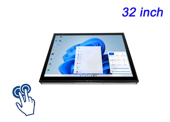 มอนิโตร 32 นิ้ว Windows Touch Embedded สําหรับห้องควบคุม, จัดจองโลจิสติกส์, ระบบเฝ้าระวัง, และอินเตอร์เฟซการขนส่งสาธารณะ
