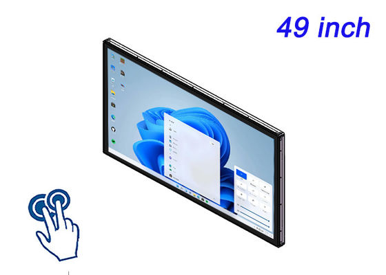หน้าจอที่ติดต่อกับระบบ Windows 49 นิ้ว สําหรับเกมส์แบบครบถ้วน ภาพป้ายดิจิตอลขนาดใหญ่ ศูนย์บัญชาการและควบคุม และจอปฏิสัมพันธ์ระดับสูง