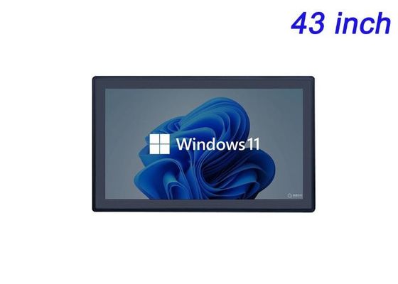 หน้าจอฝัง Windows ขนาด 43 นิ้ว สําหรับโครงสร้างพื้นฐานที่สมาร์ท, เครื่องแสดงสเตเดี้ยม, โฆษณาแบบครอบงํา และศูนย์ควบคุม