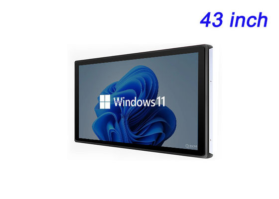 หน้าจอฝัง Windows ขนาด 43 นิ้ว สําหรับโครงสร้างพื้นฐานที่สมาร์ท, เครื่องแสดงสเตเดี้ยม, โฆษณาแบบครอบงํา และศูนย์ควบคุม
