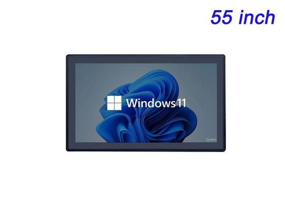 หน้าจอสัมผัส Windows ขนาด 55 นิ้ว สําหรับการนําเสนอของบริษัท, การติดตั้งศิลปะดิจิตอล, งานแสดงภาพพิพิธภัณฑ์แบบปฏิสัมพันธ์ และการประชุมวีดีโอระดับสูง