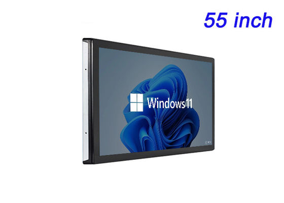 หน้าจอสัมผัส Windows ขนาด 55 นิ้ว สําหรับการนําเสนอของบริษัท, การติดตั้งศิลปะดิจิตอล, งานแสดงภาพพิพิธภัณฑ์แบบปฏิสัมพันธ์ และการประชุมวีดีโอระดับสูง