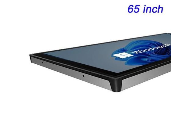 หน้าจอที่ติดต่อกับ Windows 65 นิ้ว สําหรับเครือข่ายป้ายดิจิตอล แอปพลิเคชั่นห้องควบคุม ประสบการณ์ที่น่าทึ่ง และการนําเสนอที่มีผลสูง