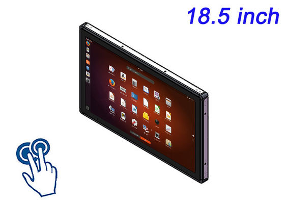 18.5 นิ้ว Linux Touch Embedded Monitor สําหรับระบบล้างรถแบบฉลาด ป้ายป้ายสาธารณะ พานิลพิพิธภัณฑ์ปฏิสัมพันธ์ และเครื่องควบคุมอุตสาหกรรม