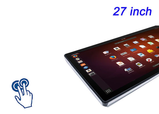 หน้าจอทัชเบด 27 นิ้วสําหรับจอจอขายปลีกขนาดใหญ่ ระบบเช็คอินสนามบิน ติดตามการออกอากาศและดัชบอร์ดพลังงาน