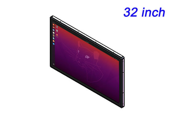 32 นิ้ว ลินูคัส Embedded Display สําหรับห้องประชุม อัตโนมัติอุตสาหกรรม แผ่นควบคุม และห้องแสดงสินค้า