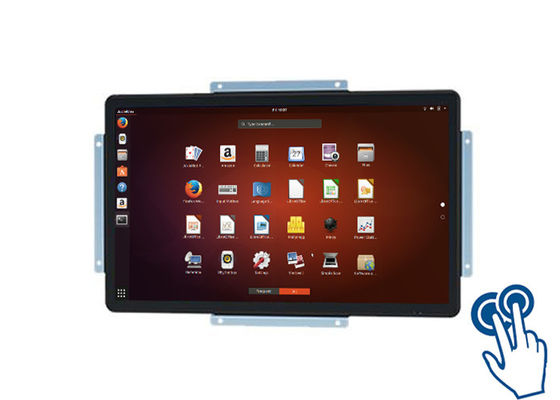 21.5 นิ้ว Linux Touch Control Console สําหรับ Digital Signage, แดชบอร์ดโรงงาน, สถานที่ขนส่ง, และจอแสดงสินค้า