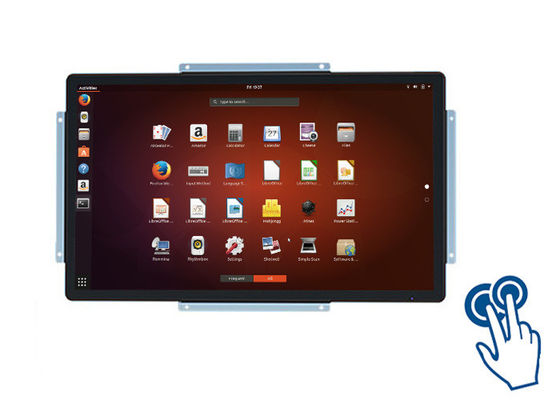 หน้าจอสัมผัส Linux ขนาด 27 นิ้ว สําหรับระบบเกมส์และจอแสดงผลปฏิกิริยา