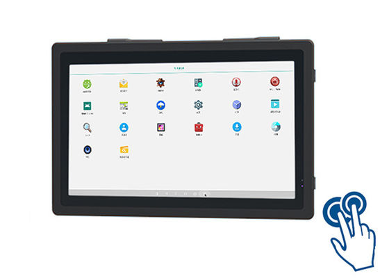 15.6 นิ้ว Android Compact Touch Display สําหรับดัสบอร์ดโรงงานและป้ายดิจิตอล