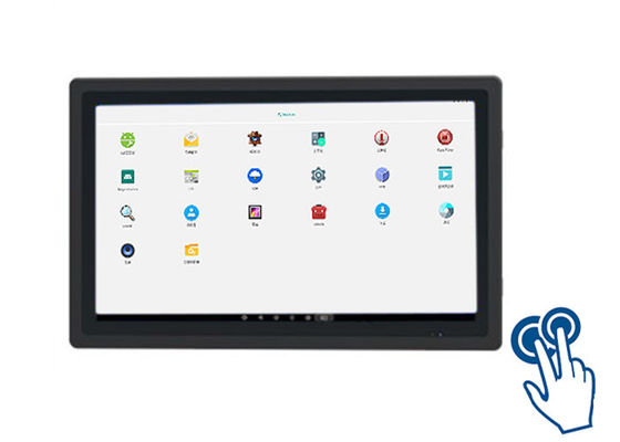 18โมเนอร์สัมผัส Android แบบไม่มีพัดลมขนาด 0.5 นิ้ว สําหรับศูนย์ขนส่งและการควบคุมอุตสาหกรรม