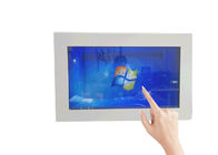 หน้าจอโฆษณา LCD โปร่งใส AC100V 15.6 นิ้ว IPS EDP 20W