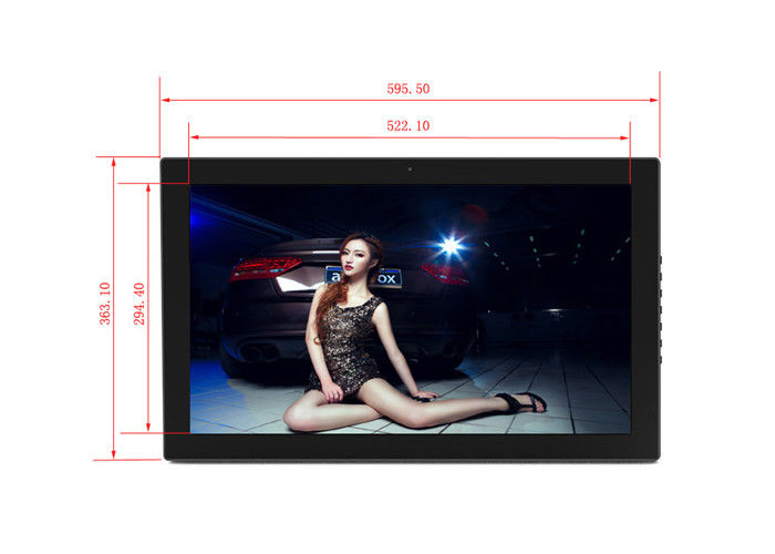 หน้าจอ 24 นิ้ว LCD Backlight HD 1024*600 กรอบรูปที่เล่น Electronic Album Picture Music Movie Full Function