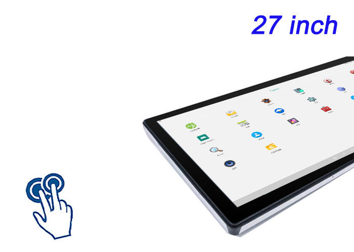 หน้าจอสัมผัส Android ที่ติดตั้ง 27 นิ้ว สําหรับจอแสดงสินค้า, แอปพลิเคชั่นการค้าปลีกที่สมาร์ท, คอนโซลมัลติมีเดีย และระบบควบคุม