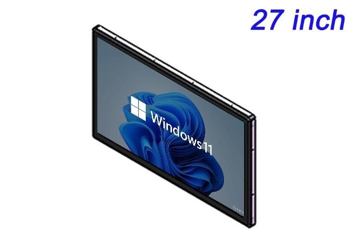 หน้าจอที่ติดตั้ง Windows ขนาด 27 นิ้ว สําหรับโฆษณาดิจิทัล, ช่องแสดงสินค้า, แดชบอร์ดโลจิสติกส์ และห้องบัญชาการ