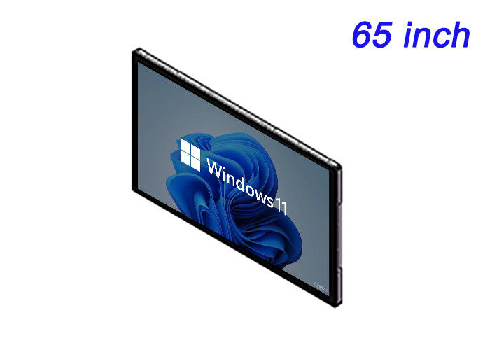 หน้าจอที่ติดต่อกับ Windows 65 นิ้ว สําหรับเครือข่ายป้ายดิจิตอล แอปพลิเคชั่นห้องควบคุม ประสบการณ์ที่น่าทึ่ง และการนําเสนอที่มีผลสูง