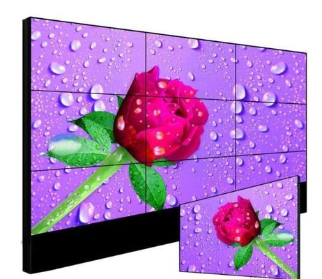500nits RS232 55in Slim Bezel LCD Panel สำหรับการโฆษณา